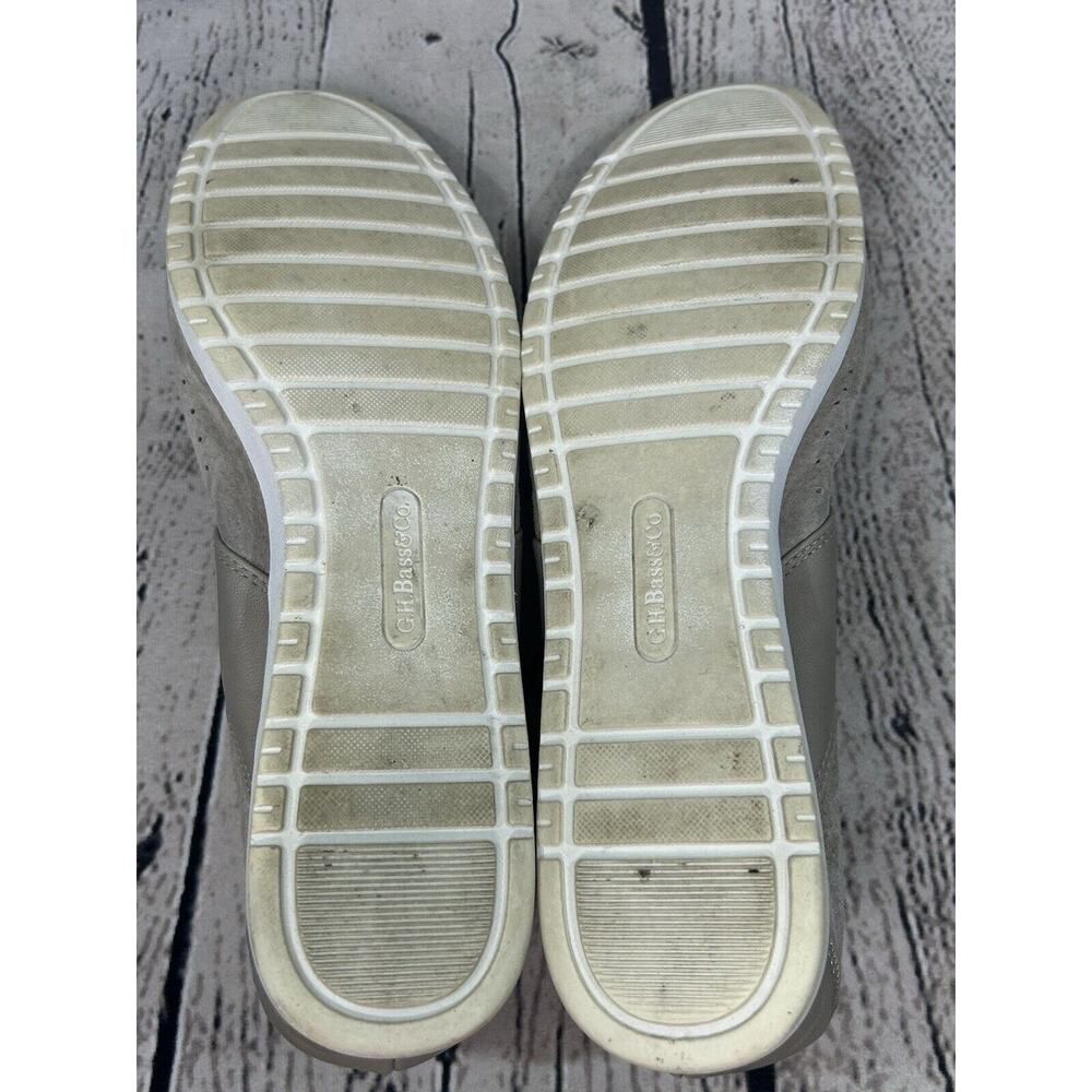 G.H. BASS & CO. Pippa Suede Leather Perfed Mary Jane Flats Slip On Size 8.5M - Picture 10 of 11